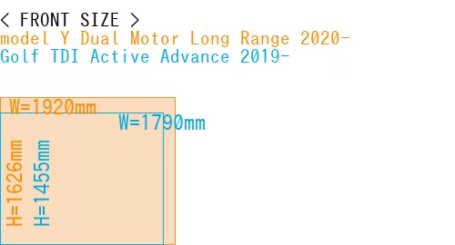#model Y Dual Motor Long Range 2020- + Golf TDI Active Advance 2019-